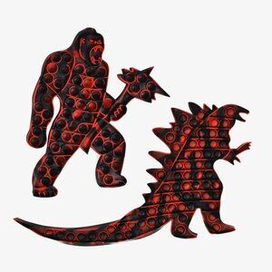 Godzilla vs. Kong Pop Bubble Fidget Toys, 2pk